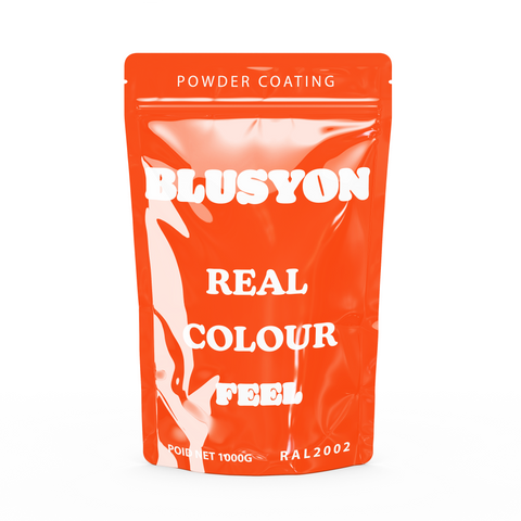 Peinture en poudre thermolaquage 1KG RAL 2002 Orange Brillant