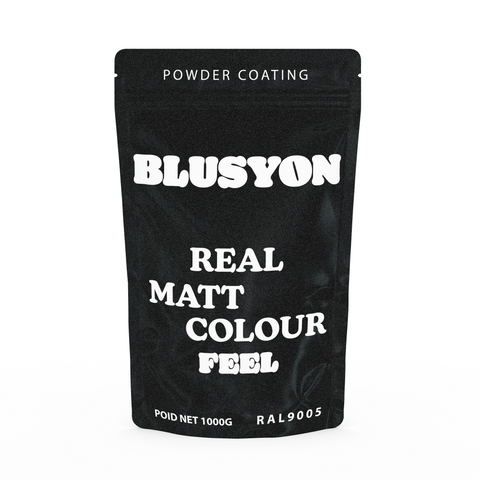Peinture en poudre thermolaquage 1KG RAL 9005 Noir mat texturé